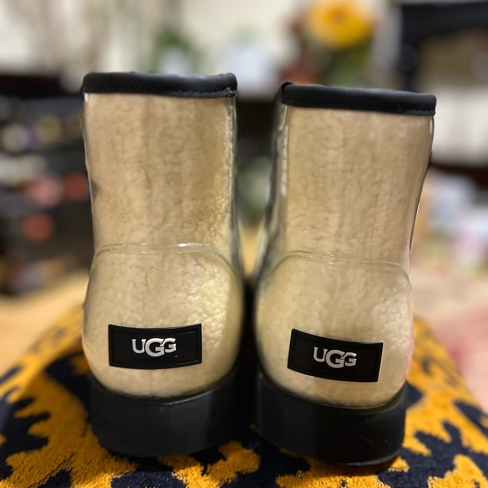 UGG Cream Shearling Ankle Boots - Picture 2 of 6